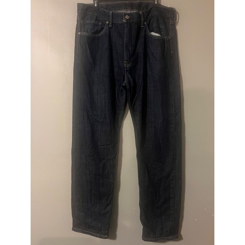 Levi's Mens‎ 505 Regular Fit Jeans Black Size 38x34 Denim Pants